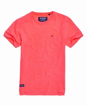 Superdry Dry Originals Pocket Férfi Pólók Rózsaszín | QXJUP9567